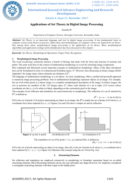 Applications of Set Theory in Digital Image Processing-IJAERD