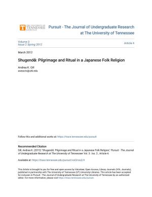 Pursuit - the Journal of Undergraduate Research at the University of Tennessee