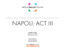 Oregon Ballet Theatre's Student Performance