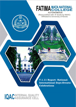 7.1.11 Report- National- International Days-Events- Celebrations