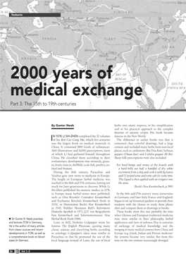 2000 Years of Medical Exchange Part 3: the 15Th to 19Th Centuries
