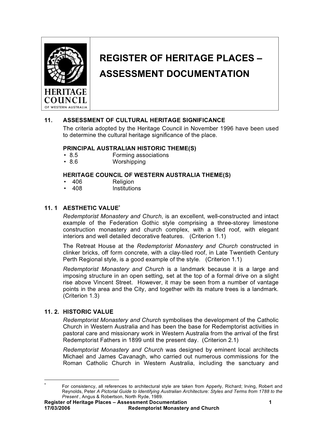 Assessment Documentation