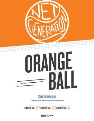 Orange Ball Practice and Play Plans
