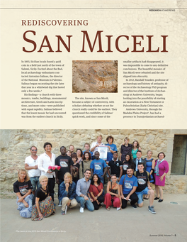 Rediscovering San Miceli