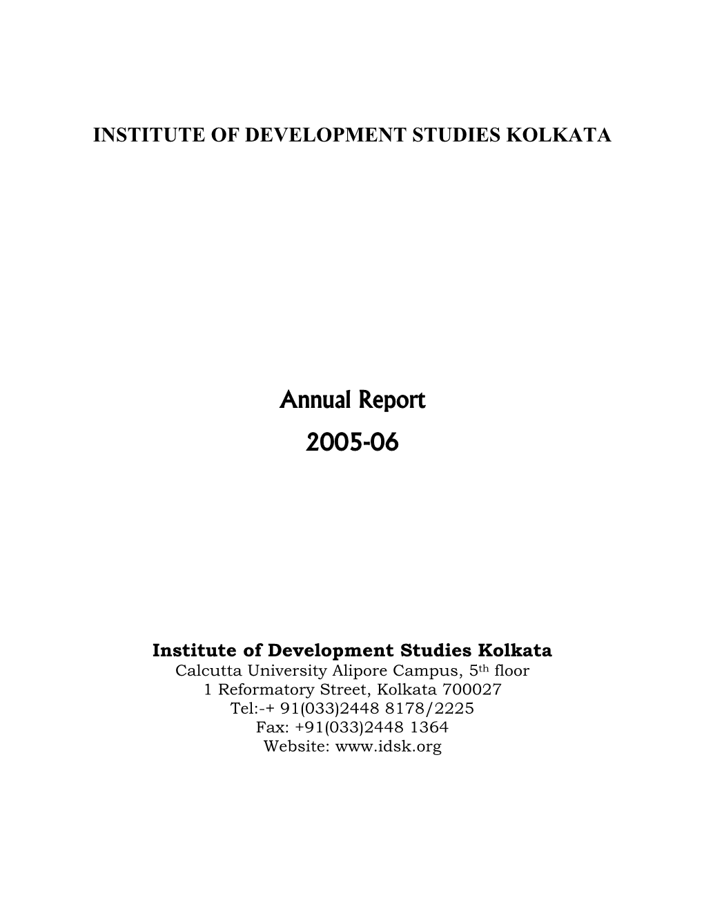 Annual Report 2005-06