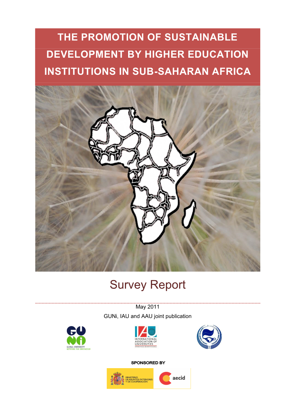 The Promotion of Sustainable Development by Higher Education Institutions in Sub-Saharan Africa