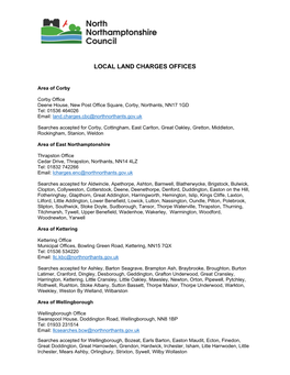 Local Land Charges Offices