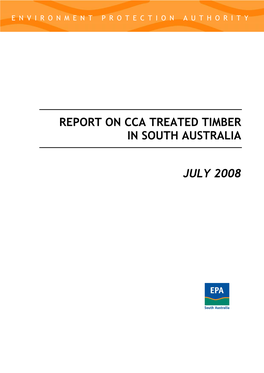 Report on Cca Treated Timber in South Australia