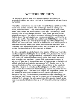 East Texas Pine Trees!