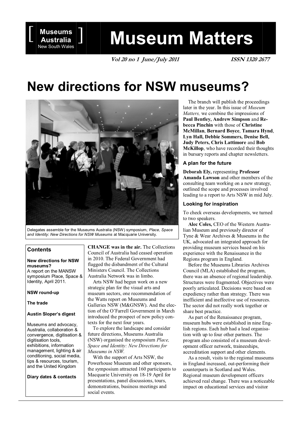 Museum Matters 20/1 June 2011