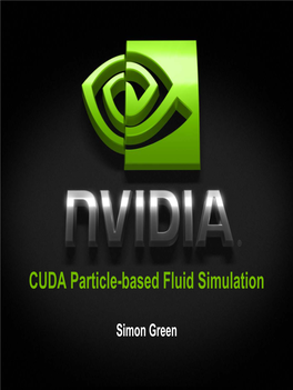 CUDA Particle-Based Fluid Simulation