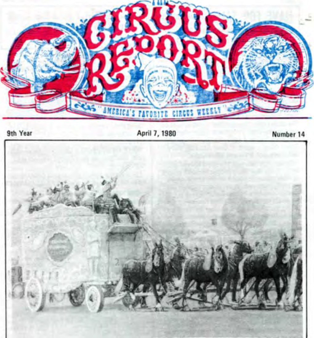Circus Report, April 7, 1980, Vol. 9, No. 14