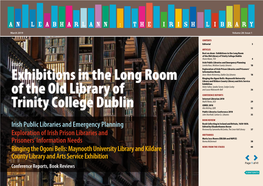 Exhibitions in the Long Room of the Old Library of Trinity College Dublin