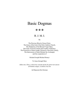 Basic Dogmas   