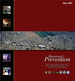 Binational Prevention and Emergency Response Plan Between Imperial