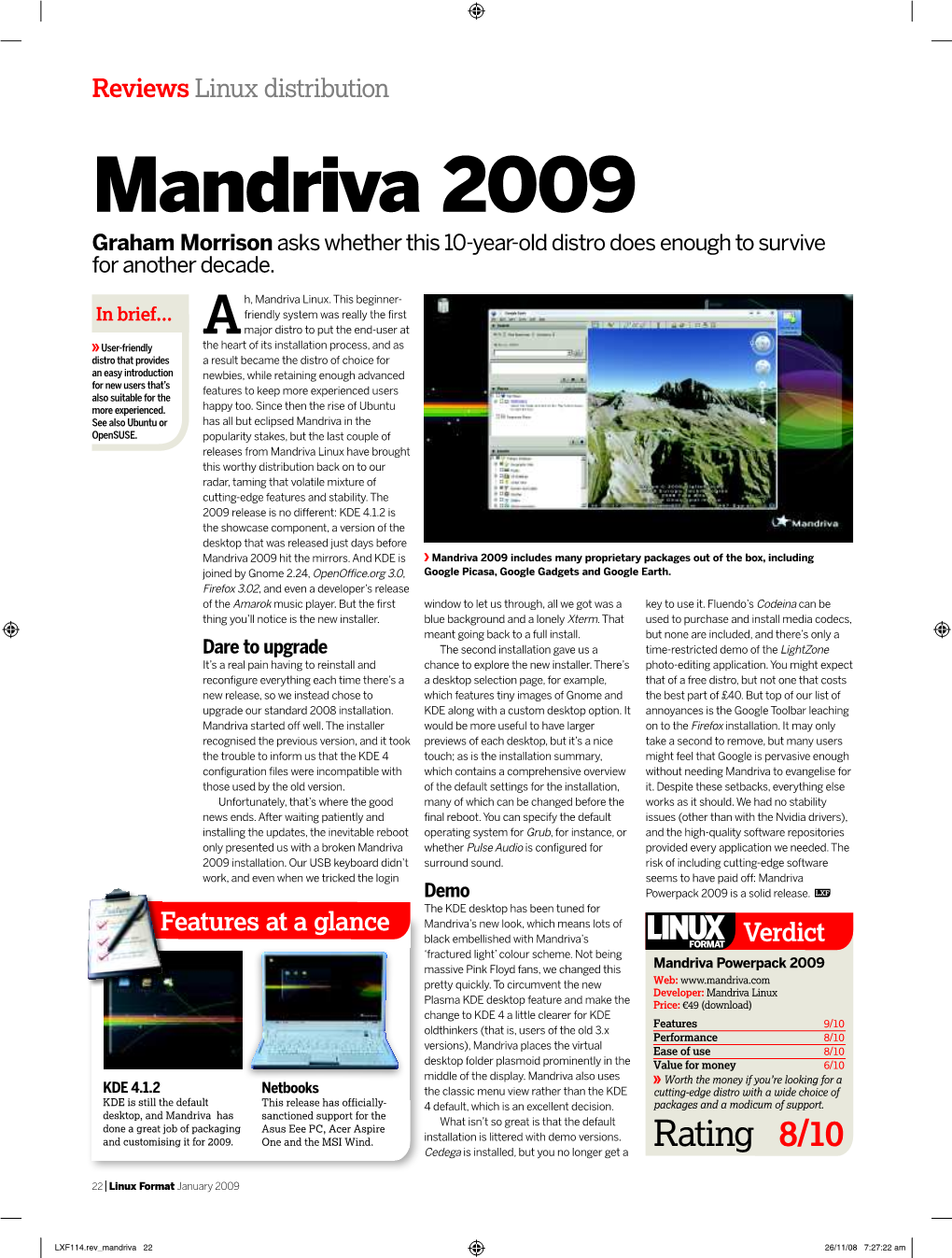 Mandriva 2009 Graham Morrison Asks Whether This 10-Year-Old Distro Does Enough to Survive for Another Decade