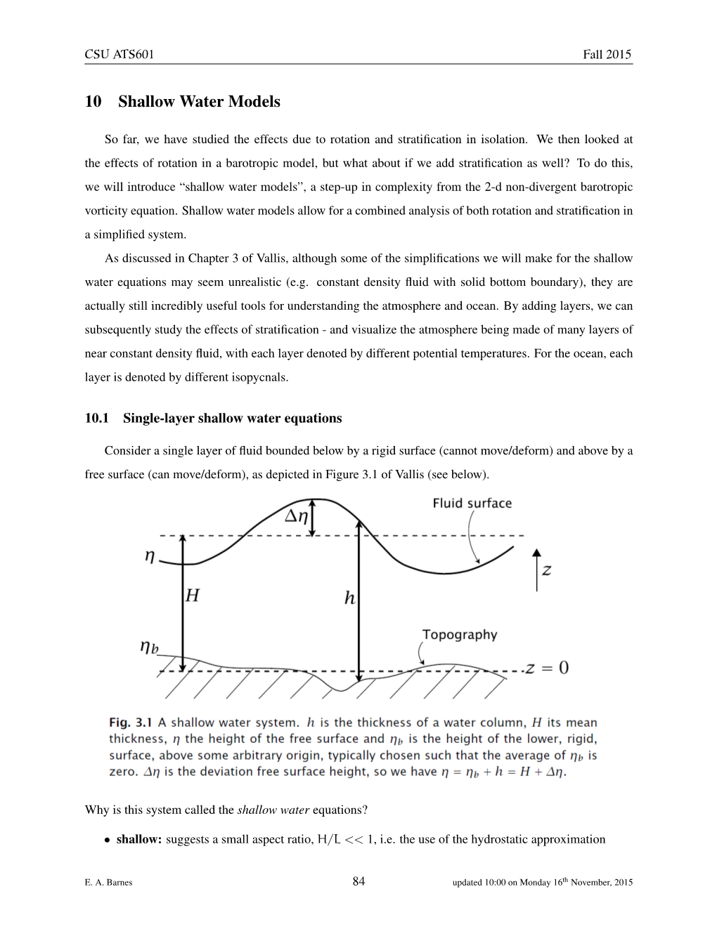 10 Shallow Water Models