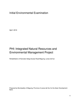 Integrated Natural Resources and Environmental Management Project