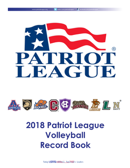 2018 Patriot League Volleyball Record Book
