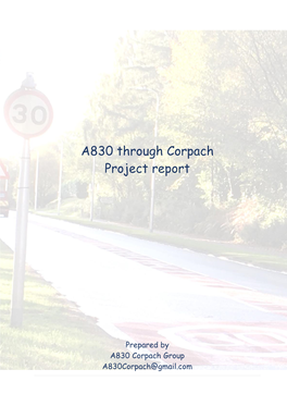 A830 Through Corpach Project Report