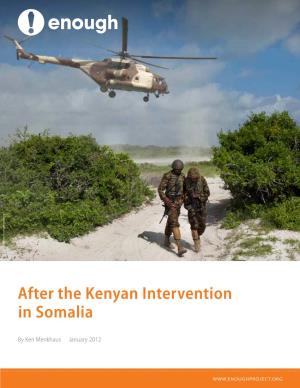After the Kenyan Intervention in Somalia