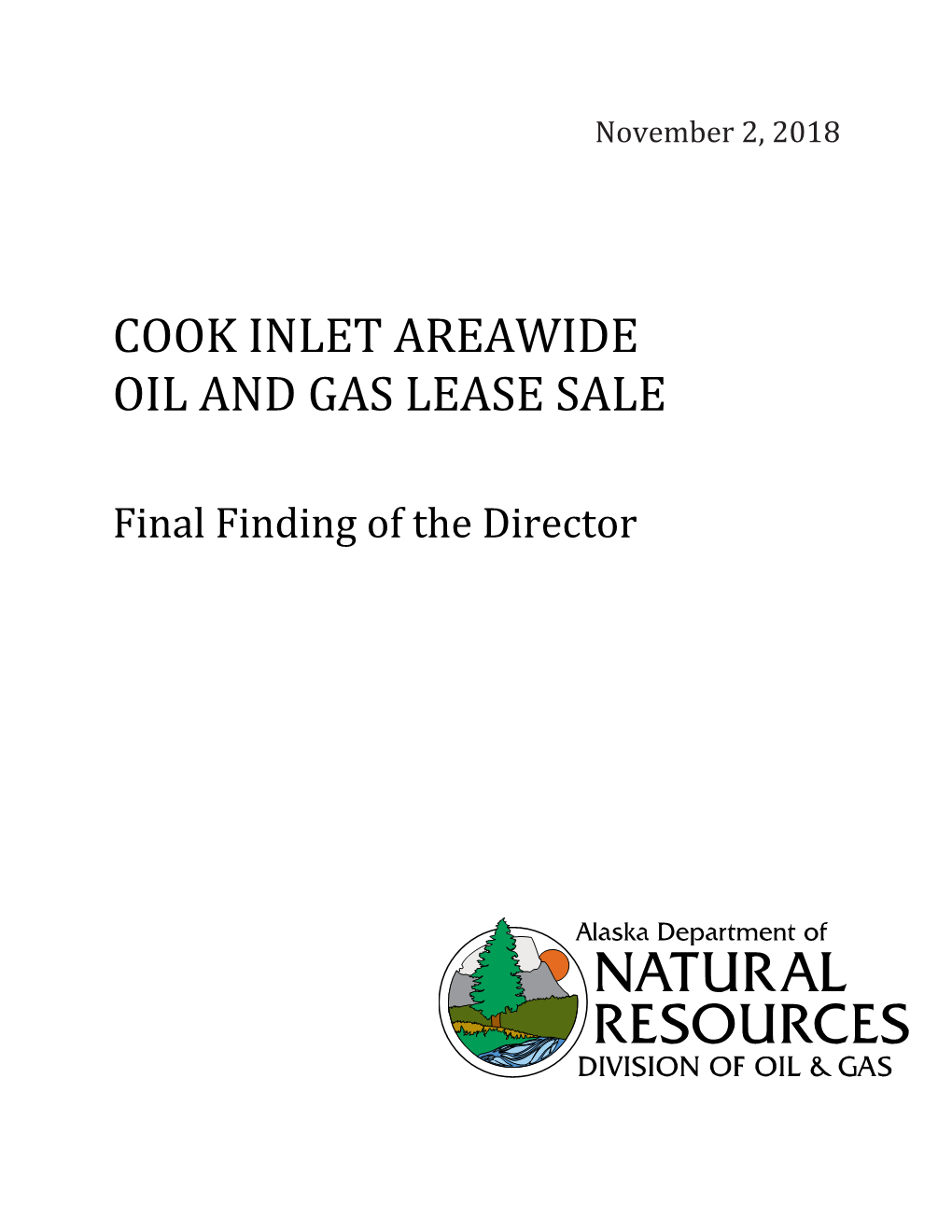 Cook Inlet Areawide Oil and Gas Lease Sale