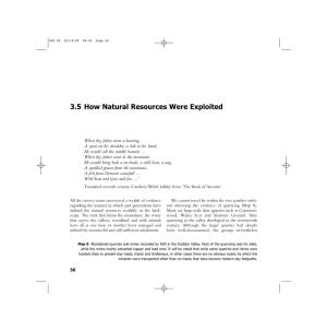 3.5 How Natural Resources Were Exploited