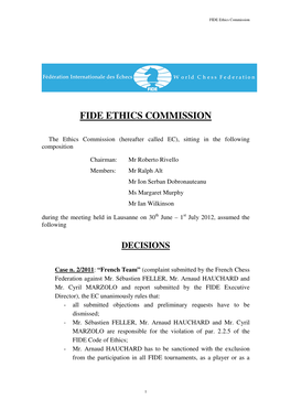 FIDE Ethics Commission