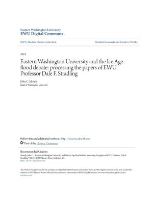 Processing the Papers of EWU Professor Dale F. Stradling John C