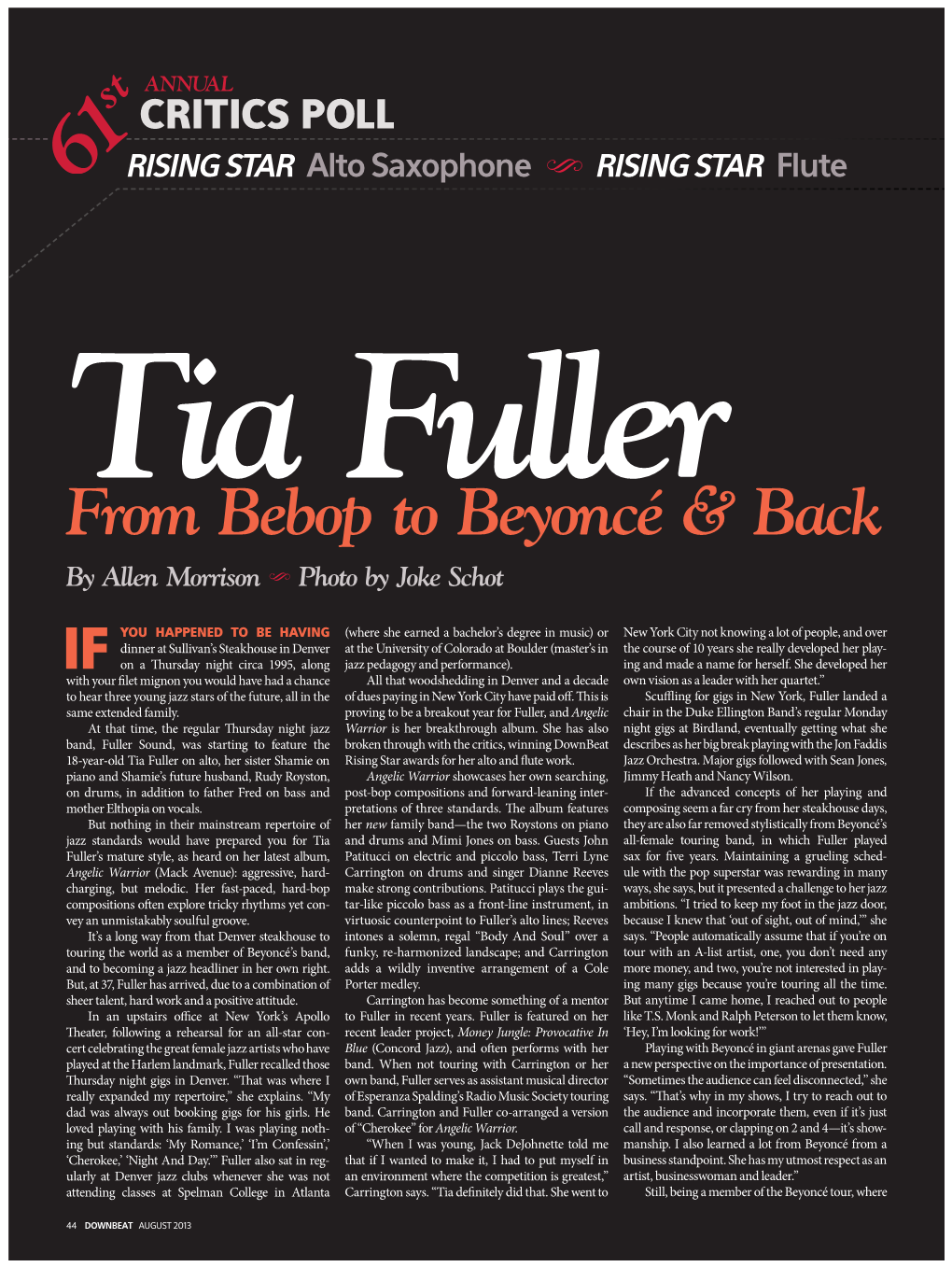 Tia Fuller — from Bebop to Beyonce´ & Back
