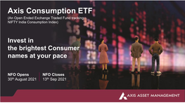 Axis Consumption ETF NFO Products