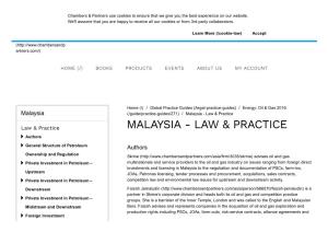 Malaysia (/Guide/Practice­Guides/271) / Malaysia ­ Law & Practice
