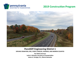 2019 Construction Program