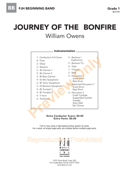 JOURNEY of the BONFIRE William Owens