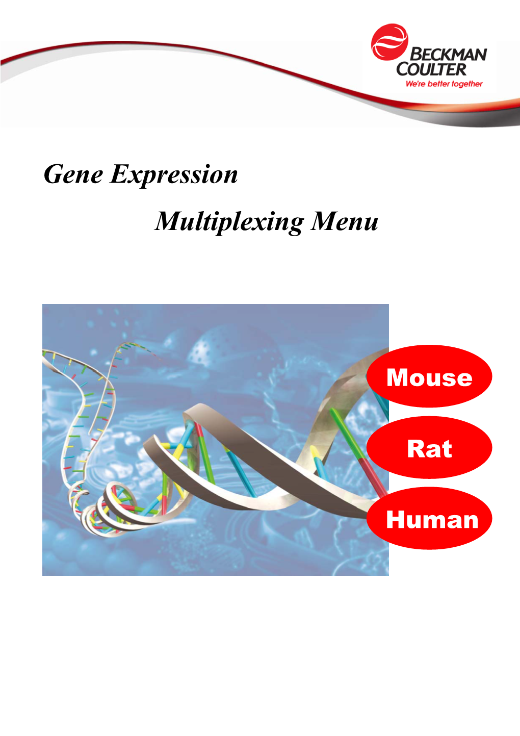 Gene Expression Multiplexing Menu