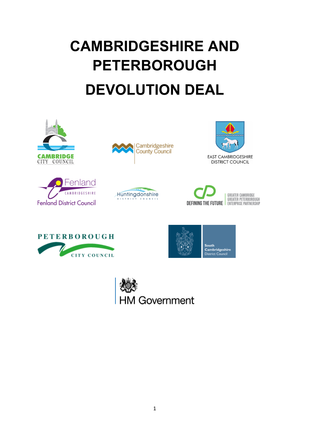 Cambridgeshire and Peterborough Devolution Deal