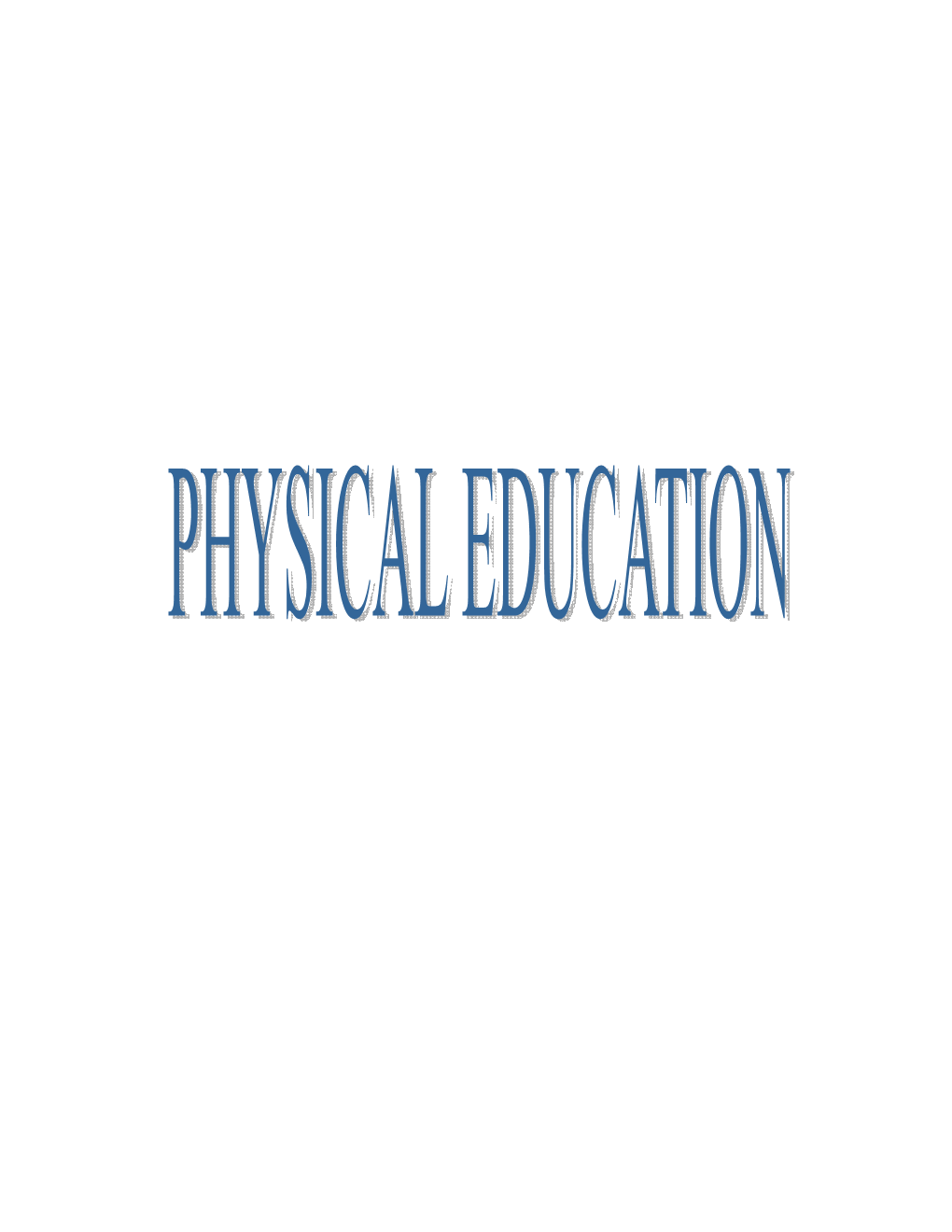 Syllabus for Physical & Health Education