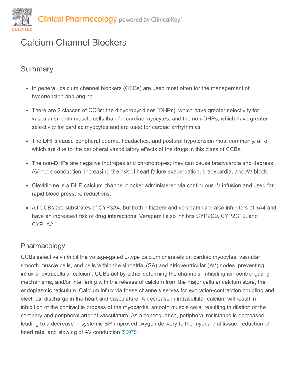 Calcium Channel Blockers