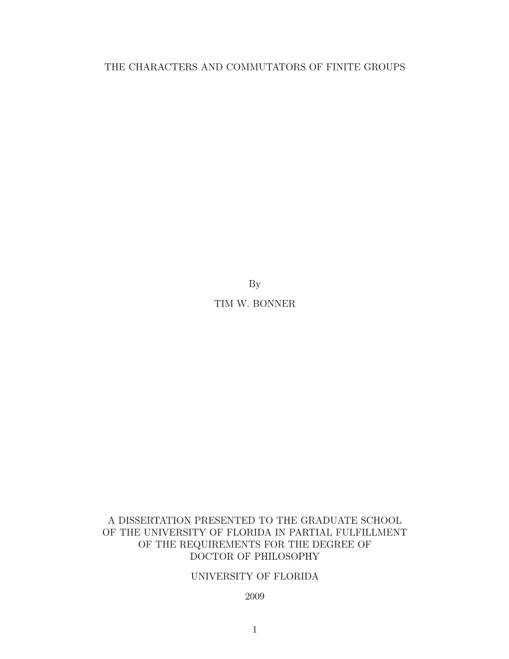 The Characters and Commutators of Finite Groups