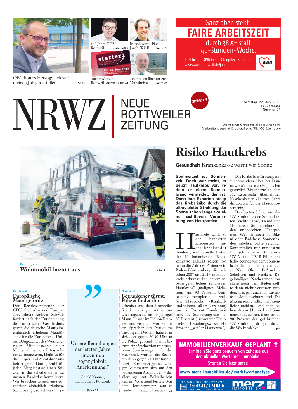 ROTTWEILER ZEITUNG NEUE | NRWZ / Wede 3 Pz -