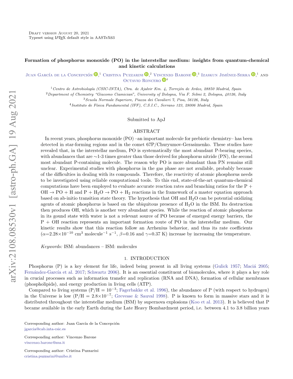 Formation of Phosphorus Monoxide (PO) in the Interstellar Medium: Insights from Quantum-Chemical and Kinetic Calculations