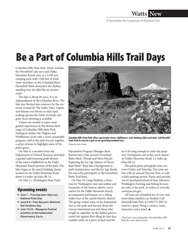 Be a Part of Columbia Hills Trail Days