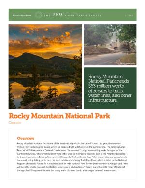 Rocky Mountain National Park Colorado
