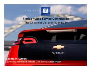 Florida Public Service Commission “The Chevrolet Volt and Plugging In”