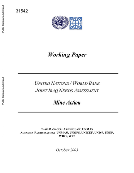 Working Paper UNITED NATIONS / WORLD