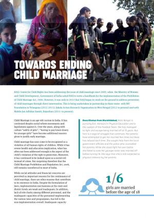 Towards Ending Child Marriage