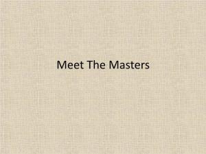 Meet the Masters Johannes Vermeer