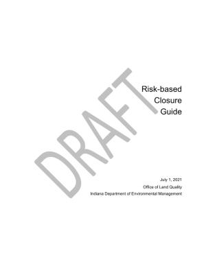 Risk-Based Closure Guide Draft