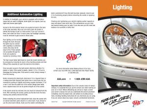 Additional Automotive Lighting If It Is Functioning Properly Before Reinserting the Socket Or Replacing the Lens