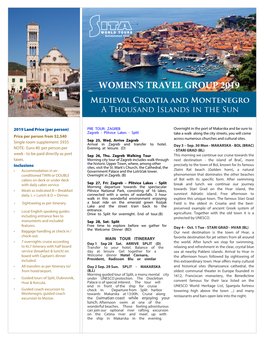 Women's Travel Group 2019